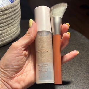 Rose Inc Skin Enhance Luminous Tinted Serum with #3 Brush